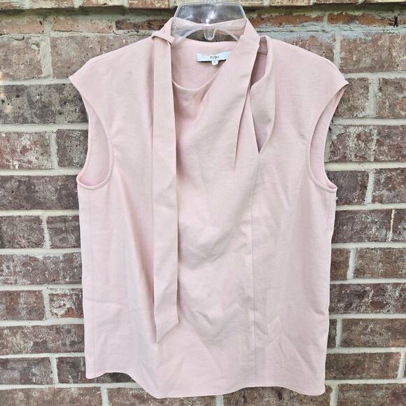 Tibi Mockneck Cap Sleeve Top Size 4 - Picture 4 of 6